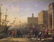 Claude Lorrain View of a Port with the Capitol (mk05) Germany oil painting reproduction